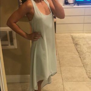 Racer back high low dress